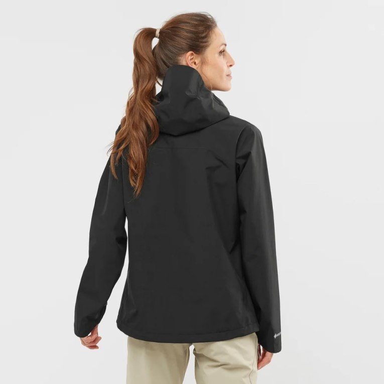 Salomon Outline GTX 2.5L Women's Shell Jackets Black | CA 37T58